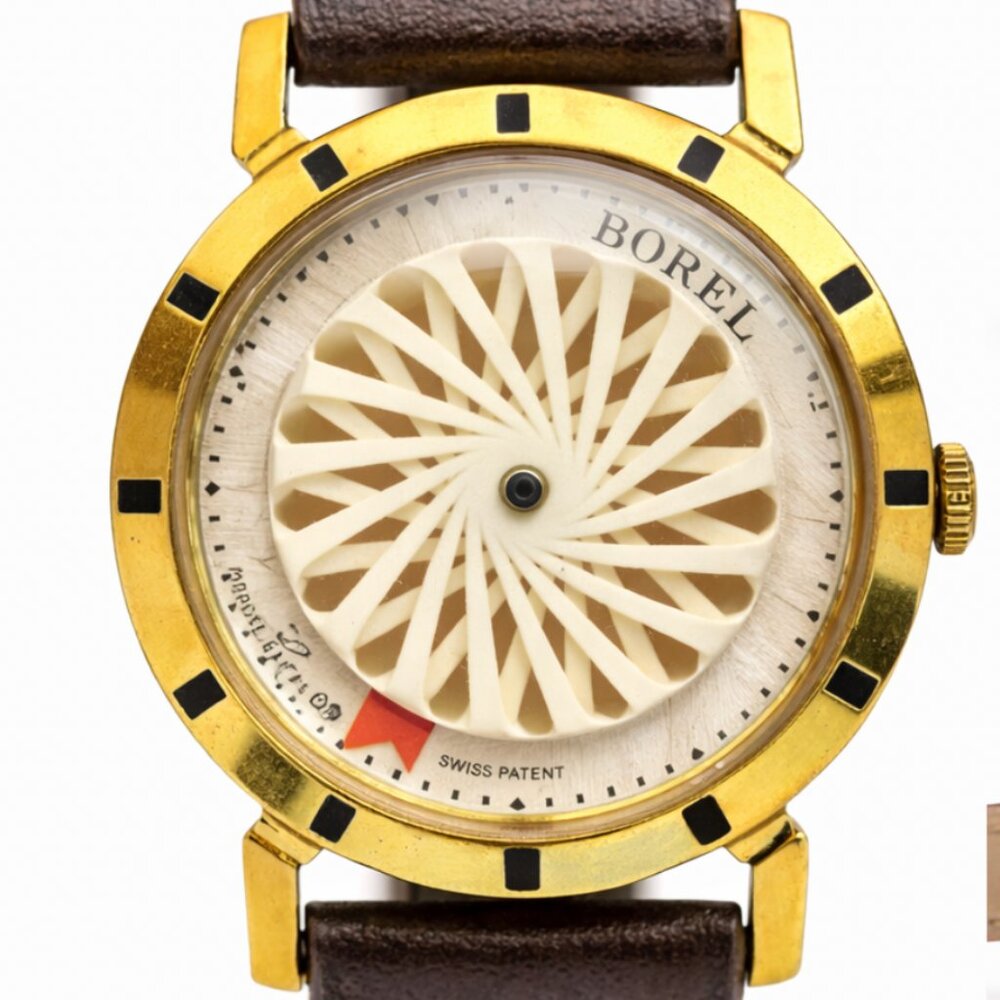 LADIES Vintage Kaleidoscope Ernest Borel Cocktail Swiss 17 Jewel Wrist Watch